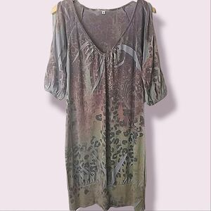 Julie's Closet Cut Out Animal Print Dress Size M